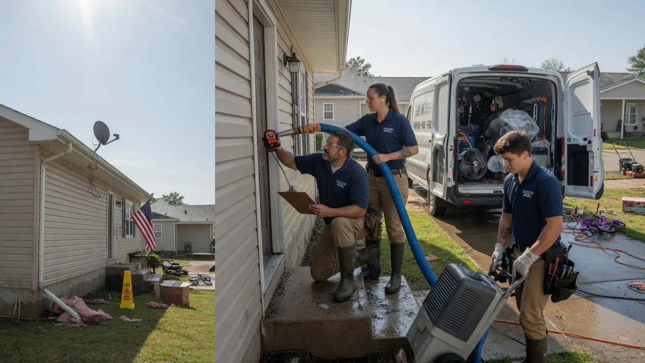 Ceiling Water Damage Restoration in Dorrance, KS near me